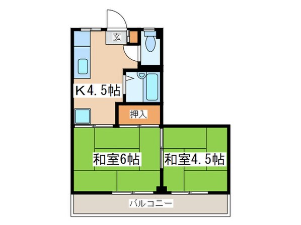 須賀第1ビルの物件間取画像